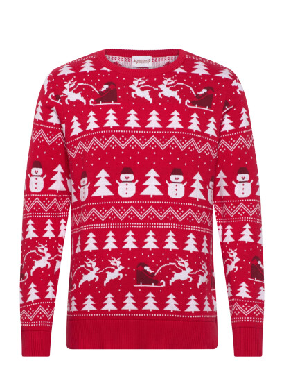 Happy Seasons The Stylish Christmas Sweater Red - Red - XL