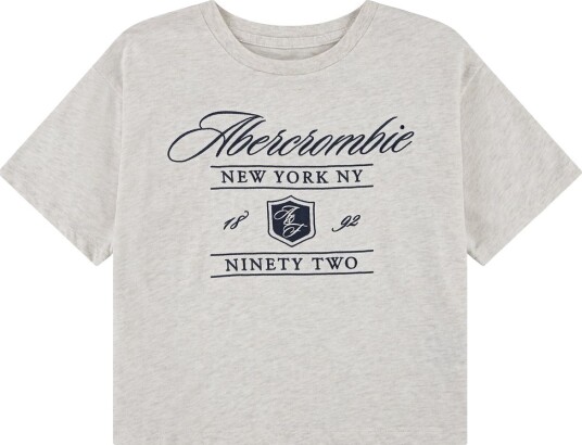 Abercrombie & Fitch T skjorte Havregrøt Heather Abercrombie & Fitch 9 10 år 134 140 T skjorte Beige