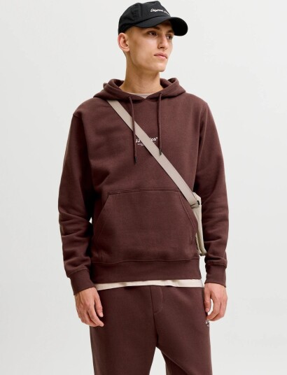 Jack & Jones Jjesoho Sweat Hood Noos Brown M