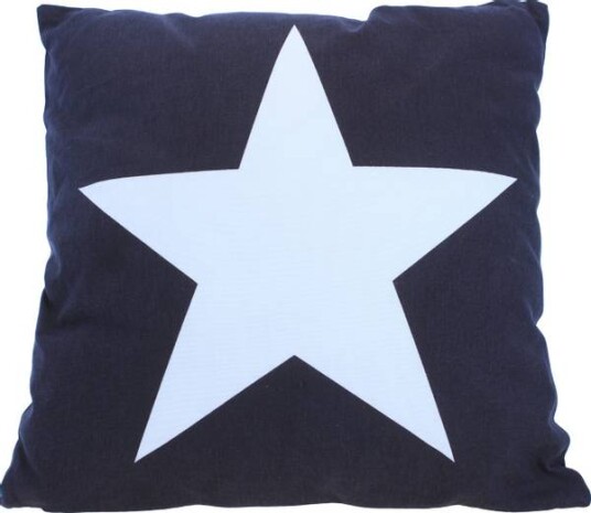 Pyntepute Big Star marineblå 40 cm