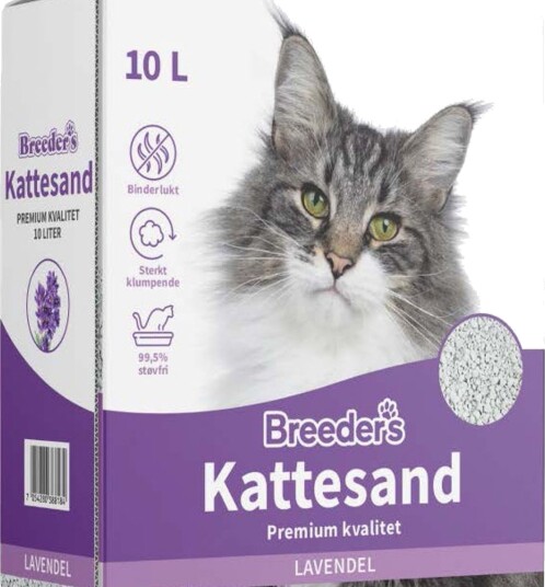 Breeders Kattesand Lavendel 10L