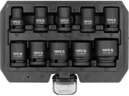 YATO Slagsokler 10 Deler 1/2" - 10-27 mm