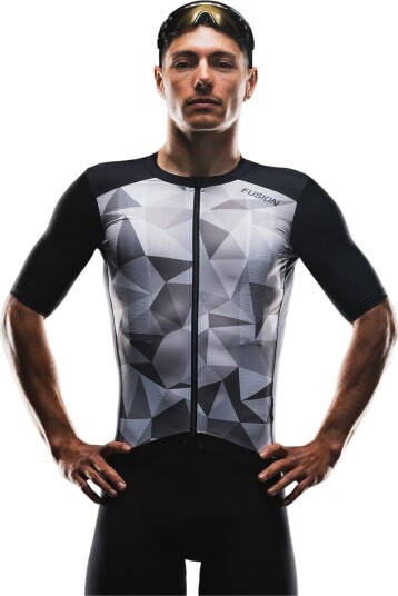 FUSION Tempo! TWO Sykkeltrøye Unisex Svart S