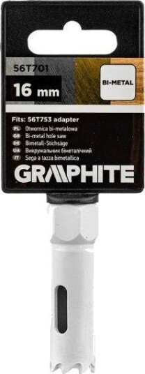 Graphite Hullsag 56T701 Bi-Metall 16 × 56 mm, Boring 38 mm