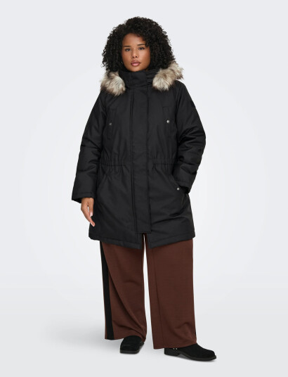 ONLY Carmakoma Carirena Parka Coat Otw - Black - 50-52