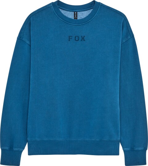 Fox Men's Wordmark Oversized Fleece Crew Twilight L Fox Men's Wordmark Oversized Fleece Crew Twilight L