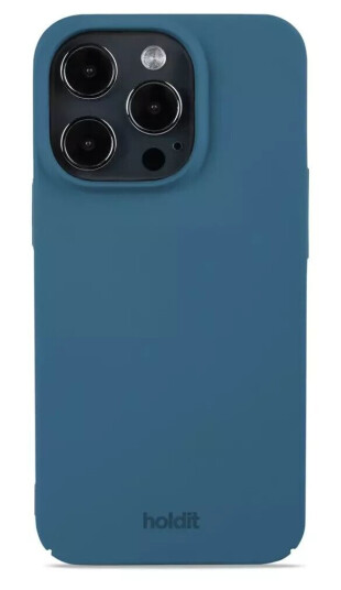 Holdit iPhone 14 Pro Slim Plast Deksel - Denim Blue