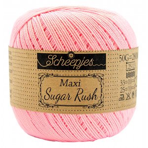 Scheepjes Maxi Sugar Rush Garn Unicolor 749 Rosa
