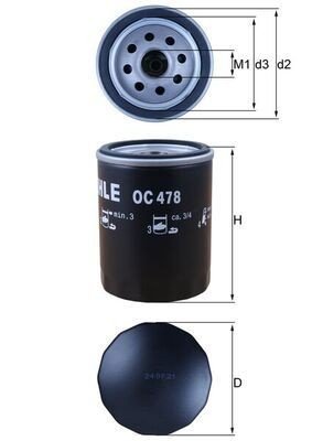 Oljefilter KNECHT OC 478