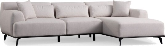 Jaguar 4 seters Sofa med Divan Hvit Jaguar 4 seters Sofa med Divan Hvit