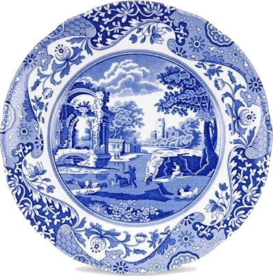 Spode Blue Italian Tallerken 20 cm