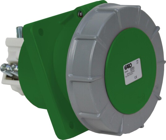 Garo Uisv 3125-2 S Paneluttak IP67, 4-Polet, 125 A, Skrå Grønn, 2 H