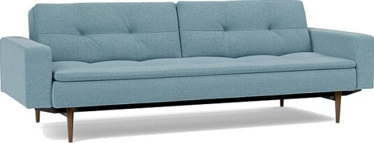 Sovesofa Dublexo med Armlener & Mørk Styletto ben B 2014036