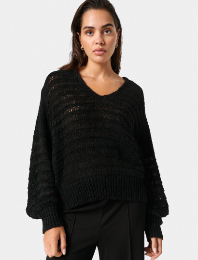 Soaked in Luxury Slvirana Pullover - Black - XS Soaked in Luxury Slvirana Pullover - Black - XS