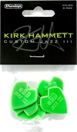 Dunlop Kirk Hammett Custom Jazz III Picks Pack of 6
