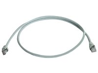 Telegärtner MP8 FS 600 - Koblingskabel - RJ-45 (hann) til RJ-45 (hann) - 1 m - SFTP - CAT 7 - lysegrå, RAL 7035