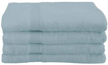 ByBorg Bambus badehåndkle - 70x140 cm - Lyseblå - Bambus/bomull - Frottéhåndkle fra Excellent By Borg