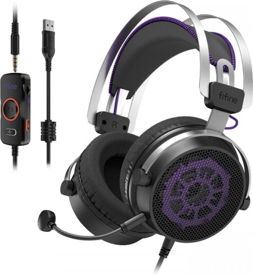 Fifine H18v Gaming Hodetelefoner Svart Fifine H18v Gaming Hodetelefoner Svart
