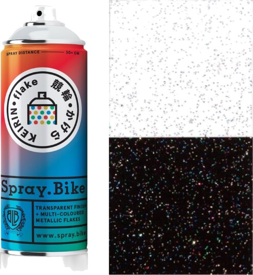 Spray.Bike Klarlakk med multifarget glitter effekt 400 ml Spray.Bike Klarlakk med multifarget glitter effekt 400 ml