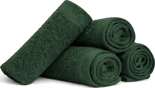 By Borg Vaskekluter 4-pak - 100% Myk bomull med høy absorberingsevne - 30x30 cm - Mørkegrønne vaskekluter fra danske By Borg Vaskekluter 4-pak - 100% Myk bomull med høy absorberingsevne - 30x30 cm - Mørkegrønne vaskekluter fra danske