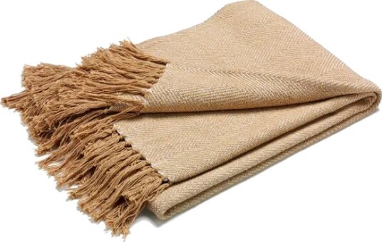ETOL Design Fishbone pledd beige
