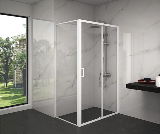 Gullebo Dusjvegg 120x200 cm - hvit