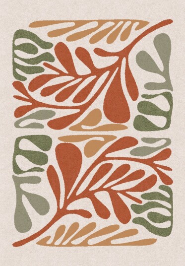 Wilton teppe Fern beige/multi Størrelse: 160 x 230 cm