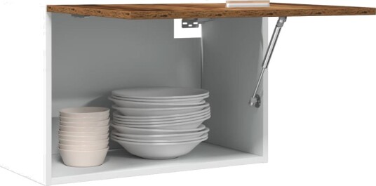 Hengende skap gammelt tre 60x31x40 cm konstruert tre 8721158436412