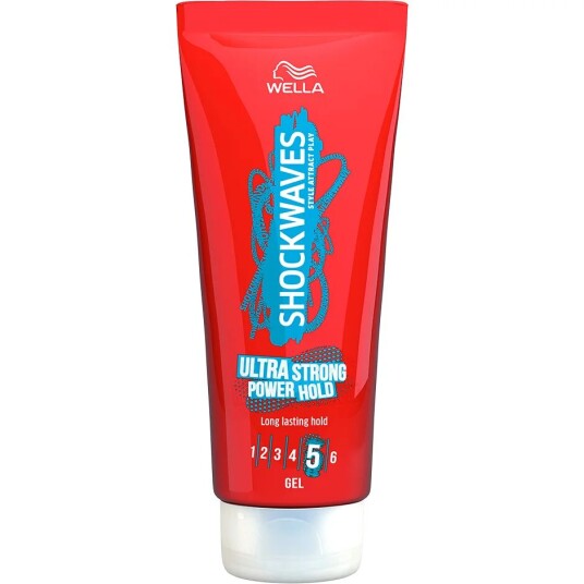 Wella Styling Wellashockwaves Ultra Strong Hold Gel 200 ml Hårgelé