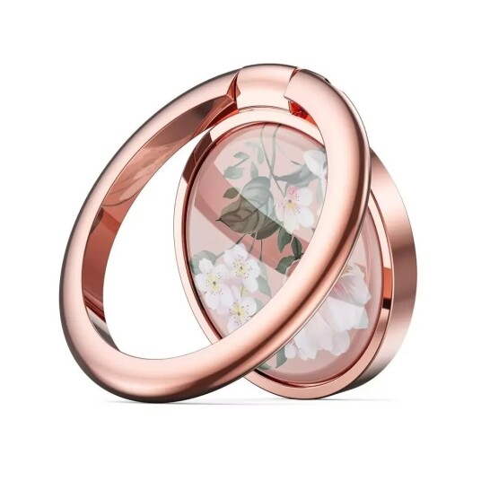 Tech-Protect Smartphone Finger Ring fra Tech-Protect med 3M Adhesive - Magnetisk - Flower Rose