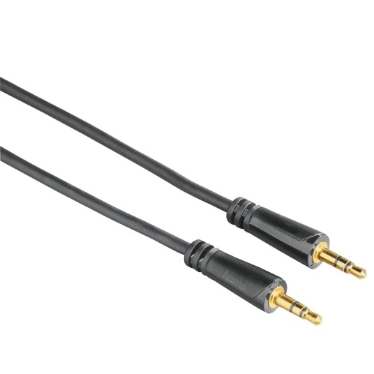 Hama 3.5 mm Lydkabel 1.5 m Svart - Skjermet Stereo