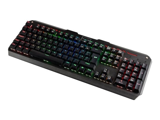 Modecom Volcano Hammer Rgb - Tastatur - Bakgrunnsbelyst - Usb - Tysk - Tastsvitsj: Outemu Brown