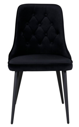Venture Home VelvetDeluxe spisestuestoler velour svart. 1574928-01-0 1574928-02-0