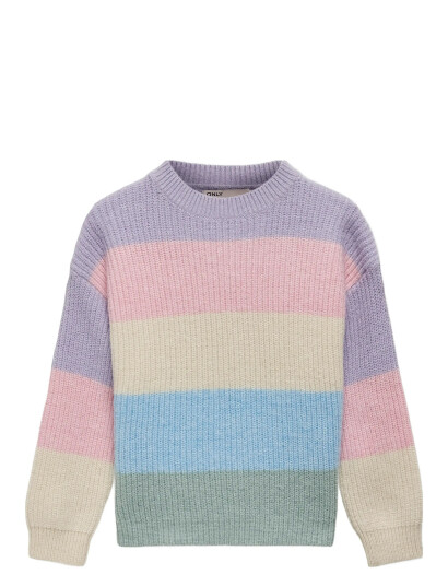 Kids Only Kmgsandy L/S Stripe Pullover Knt Noos - Multi/patterned - 104 Kids Only Kmgsandy L/S Stripe Pullover Knt Noos - Multi/patterned - 104