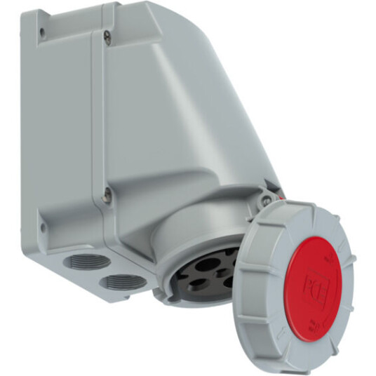 PC Electric Stikkontakt Utvendig Skrå 63A 3Pol+J 400V 6H IP67 - 1578136