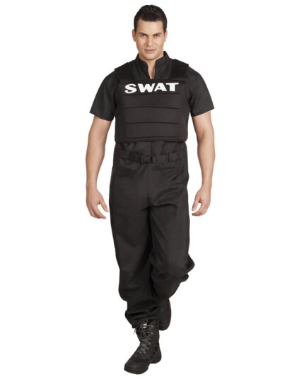 Police Swat-Kostyme For Menn Police Swat-Kostyme For Menn