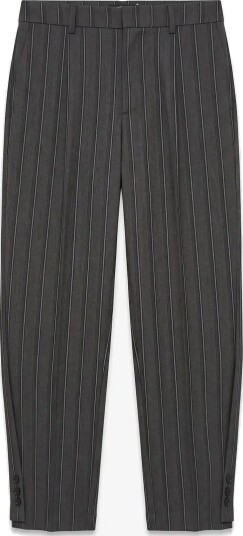 Topshop Tsalaz Straight Leg Folded Trouser - CHARCOAL GRAY - 36