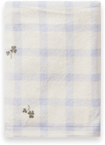 Garbo&Friends Gingham Sorrel Blue Terry badehåndkle 70x140 cm