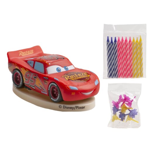 Biler Kaketopp Lynet Mcqueen Med 10 Kakelys 