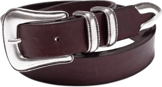 Nudie Jeans | Western Silver Belt Black | 85