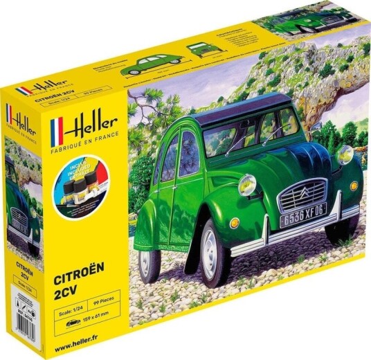 Heller Startsett 1/24 Citroen 2CV