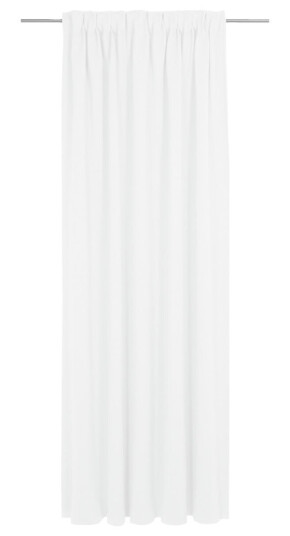 Erwin M. Lystett gardin Opal; 132x245 cm (BxH); Hvit