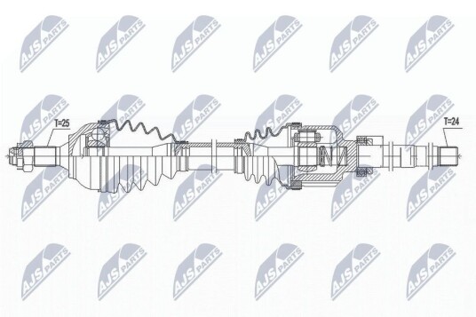 Nty Drivaksel NTY NPW CT 111 Nty Drivaksel NTY NPW CT 111