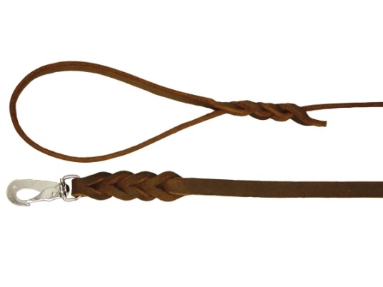 Alac Läderkoppel Brun M 180Cm