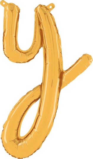 Ballongkungen Bokstavballong Script Gull Bokstav Y 34725G