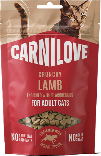 Carnilove Kattemat Crunchy Snack med Lam og Bjørnebær 50 g