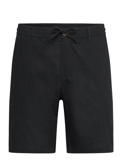 Anerkjendt Aklt James Cot/Linen Ela Shorts - Black - L