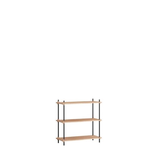 MOEBE S.85.1.A Hyllesystem Eik/ Sort MOEBE S.85.1.A Hyllesystem Eik/ Sort