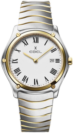 Ebel Dameklokke 1216653 Classic Hvit/18 karat gult gull Ø37 mm