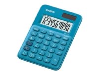 Casio MS-7UC - Skrivebordskalkulator - 10 sifre - solpanel, batteri - blå
